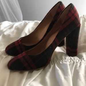 J. Crew Plaid Pumps